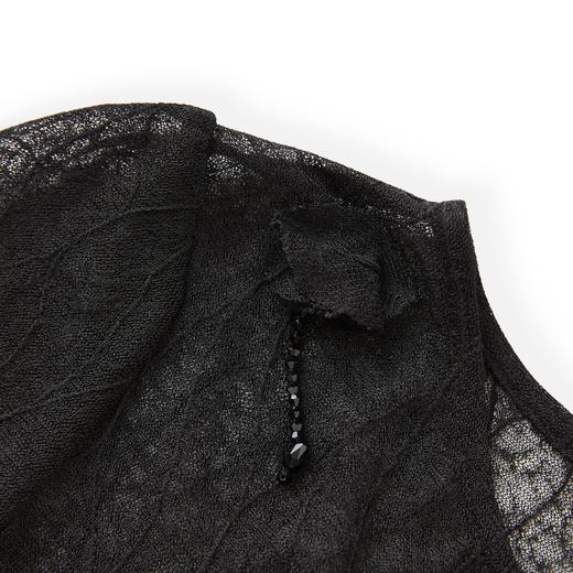 「高货wl」全新升级【铂金会员293/天猫389/差价96】(95022)洛诗琳超仙气质微透镂空连衣裙2025秋季修身显瘦蕾丝裙女 商品图3