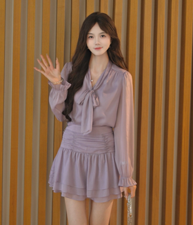 富家千金气质上下套裙