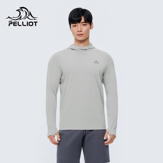 伯希和长袖T恤男新款户外吸汗抑菌跑步健身运动上衣休闲打底衣女 商品图0