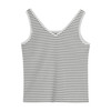 佐丹奴女装SS25商场新款【冰冰系列】【SORONA】系列弹力保型面料条纹V领背心05325242 商品缩略图5