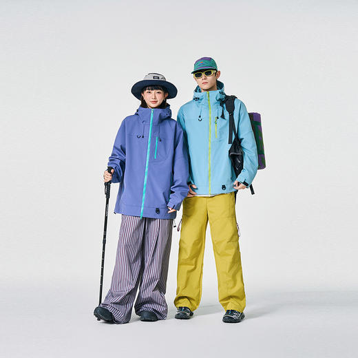 【六色可选】斯辰唯佳情侣山系防风衣外套 高87-DQC6633A 男女同款户外夹克风衣 干爽透气运动休闲上衣外套 商品图3