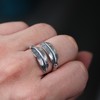 【吉羽】S925银复古开口羽毛戒指【SCH-SY23218】 商品缩略图2