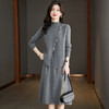 M2751-198针织马甲连衣裙女两件套装2025秋冬新款高级感毛衣裙配大衣中长裙 商品缩略图1