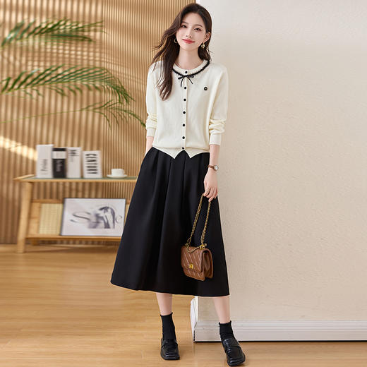 针织衫半身裙两件套，时尚气质洋气减龄穿搭套装连衣裙HR-XBL8501 商品图0