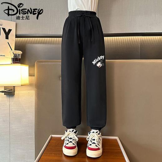 迪士尼女童裤子春秋外穿2025新款儿童运动裤春季休闲卫裤大童长裤 商品图1