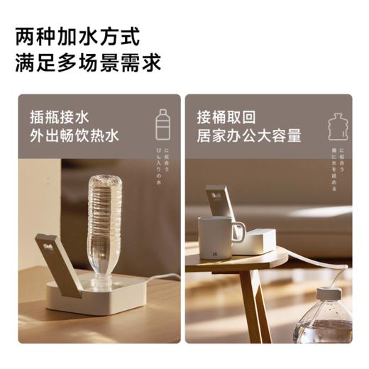 ±0正负零便携桌面饮水机3秒即出热水 ±1℃可随心设定 24°C/45°C/85°C/100℃开水 快速 五档温度选择 防干烧保护，童锁设计 陶瓷发热管 无需预热 商品图3