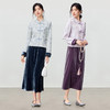 【内购】【免搭配套装】远黛系列国风立领撞色提花外套&A字丝绒半身裙-153ZA3792 商品缩略图2