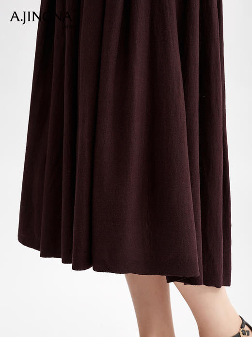 【淘衣节专享】阿菁娜绵羊毛A字廓形针织半身裙F30Q313003 商品图4