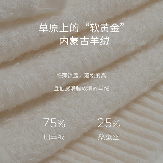 丝羊绒浮线提花圆领连衣裙  SJF97W373N 商品图2