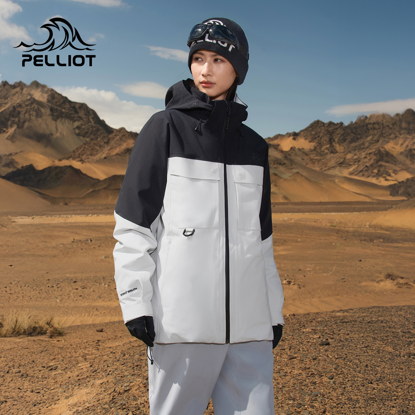 伯希和户外羽绒冲锋衣男秋冬新款三合一鹅绒内胆登山防风外套女