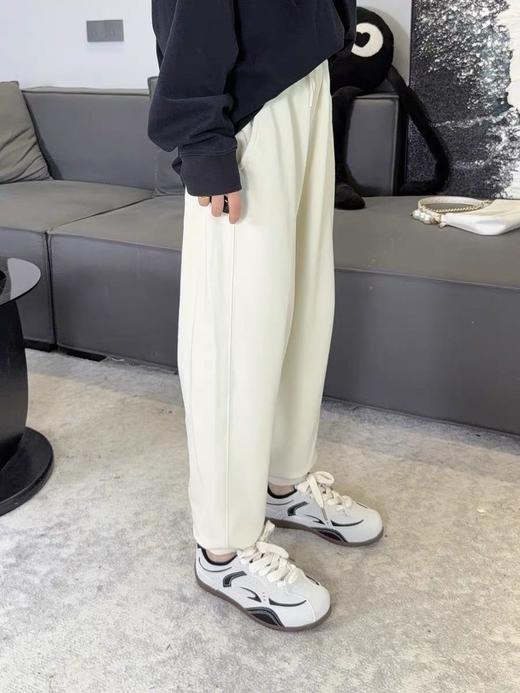 优选 | MLB经典小LOGO束脚长裤 黑色/奶油色/麻灰色 S-XL 显高又显瘦 松弛感 商品图2