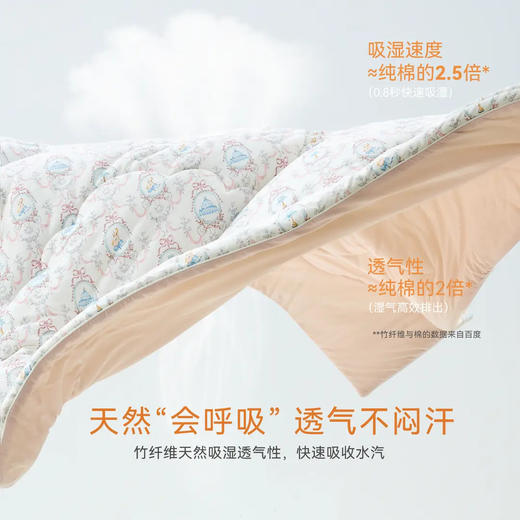 【薄夹棉安睡被】Domiamia美利奴羊毛大童秋冬款羊羔绒儿童被子冬被 商品图4