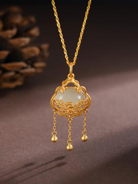 子佩集S925银【东风嫣然】套链【DZ06282】纯银古法银项链锁镀金2509