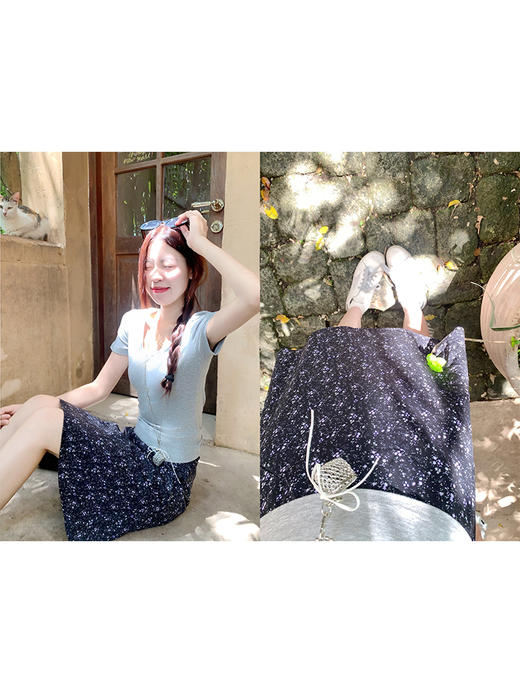 <曾小咸推荐>现货秒杀！微信超特价！韩系a字中长裙碎花半身裙 日常119.99 立减70 秒杀49.99！ 商品图8