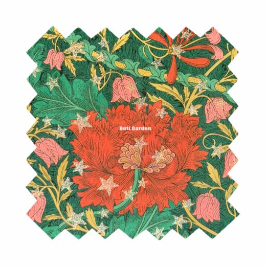 LT294C Liberty塔纳棉金粉 MARCH SPARKLE三月闪耀绿色 100支高支棉 279/m 商品图0