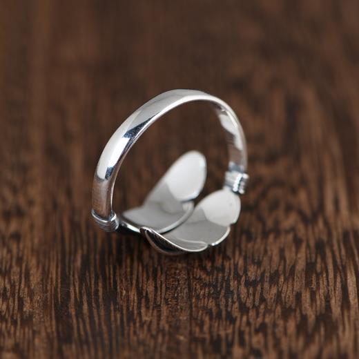 【吉羽】S925银复古开口羽毛戒指【SCH-SY23218】 商品图1