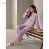 可人儿春秋季带bra泡泡绵女士长袖长裤睡衣可外出小众家居服套装 商品缩略图2