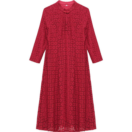 QYM 1315C358-Y中式国风复古旗袍裙连衣裙时尚 商品图4