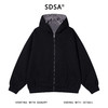 7104SDSA男士秋冬新款痞帅男装韩版宽松破洞拉链连帽卫衣网红款百搭 商品缩略图1