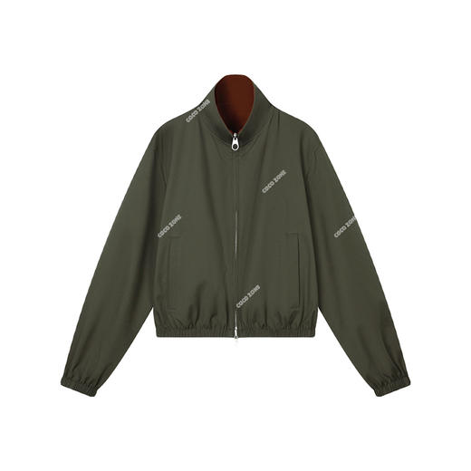 COCO ZONE&刘一一双面穿立领秋季双短款百搭夹克长袖外套23C29659 商品图4