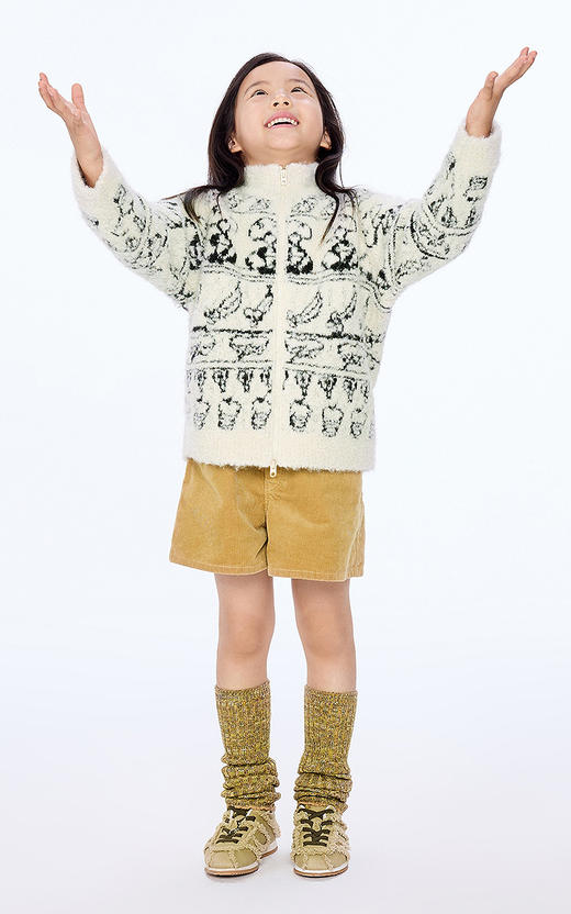 jnby   25年秋款  短款开襟毛衫  1P9310930 商品图0