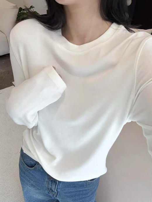 【开放日忙 秒杀价已调 直接拍】新款 therow 长袖打底衫 依旧是“绒感面料”非宽版 商品图1