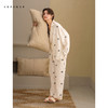 可人儿春秋季带bra泡泡绵女士长袖长裤睡衣可外出小众家居服套装 商品缩略图1