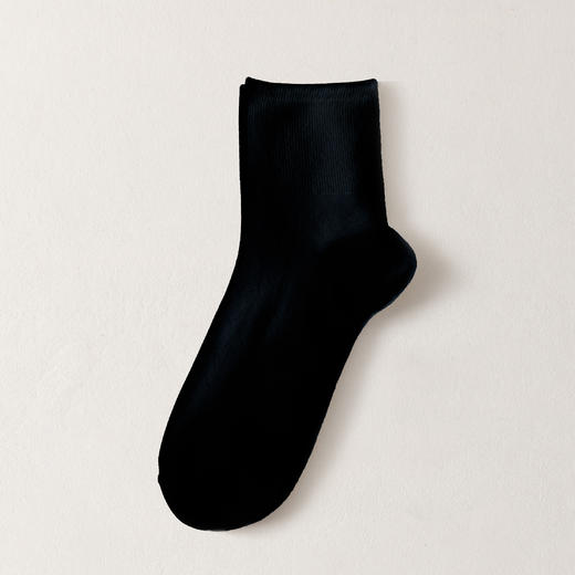 【10A级抑菌消臭 保持足部干爽 不硌脚不勒脚】九行 男女竹纤维消臭袜 五双装 商品图6