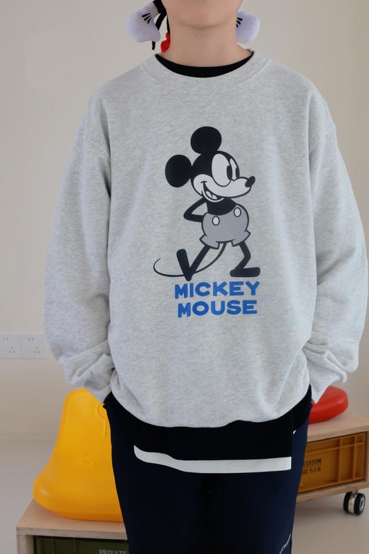 2025秋款男女儿童卫衣！GC日系复古联名卡通老鼠印花字母圆领卫衣 商品图1