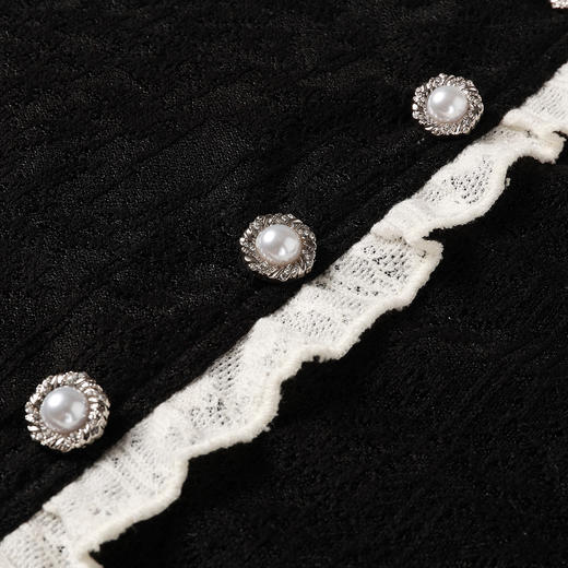 奢姿大码女装2025秋季时尚蕾丝花边拼接上衣胖妹妹气质优雅上衣9953194248 商品图3