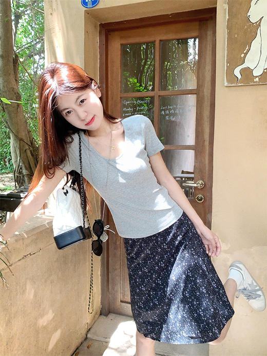 <曾小咸推荐>现货秒杀！微信超特价！韩系a字中长裙碎花半身裙 日常119.99 立减70 秒杀49.99！ 商品图12