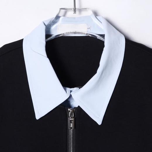 G351SDSA男士秋冬新款痞帅男装韩版撞色拼接拉链翻领卫衣百搭宽松外套 商品图2