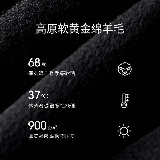 【内购】【理想大衣】气质通勤平驳领落肩短款双排扣佰搭双面呢大衣-W54OA8786 商品图4