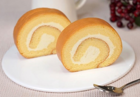 香草奶油原味瑞士卷4枚装【FY】