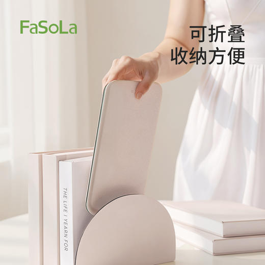 FaSoLa桌面化妆镜台式梳妆镜便携学生宿舍办公室简调化妆镜 商品图1