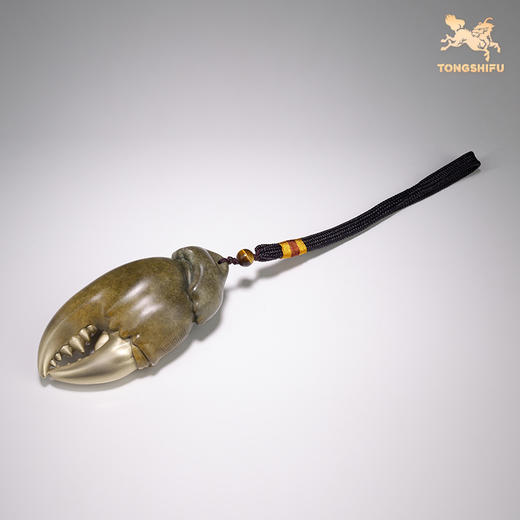 铜师傅《手中有钱》螃蟹钳手把件家居铜摆件把玩解压  商品图1