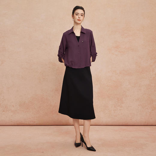QG802斯尔丽25新款高级感宽松衬衫搭吊带连衣裙女士套装商务休闲套装 商品图3