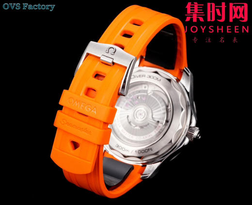 新品 欧米茄OMEGA OVS海马300米潜水表 橙针款 男士腕表 8806机 黑摆轮 商品图7