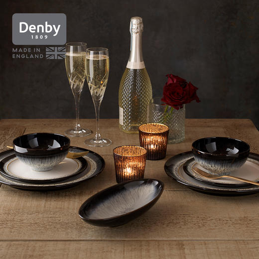 【Denby丹碧】黑露·1人份餐具套装A款+礼盒 商品图0