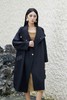 ESTELLICA 黑色率性中长款风衣外套 20801 商品缩略图1