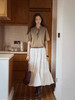Even Vintage | 竹纤维混纺 浪漫优雅风白色肌理感蓬蓬蛋糕半身裙 商品缩略图4