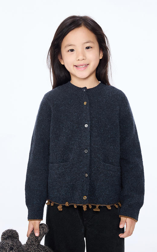 jnby  25年秋款  短款开襟毛衫 1P9312640 商品图9