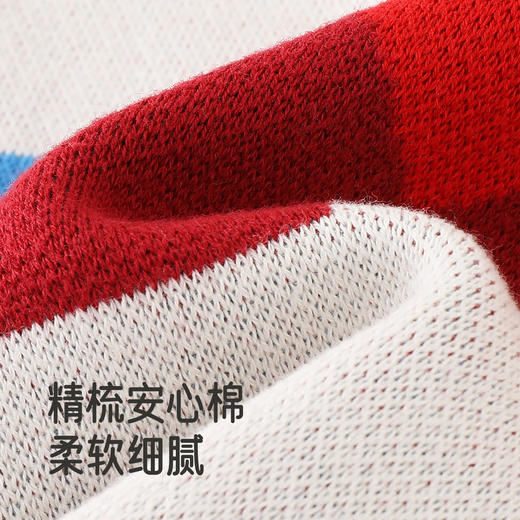 【商场同款】英氏儿童马夹保暖可爱猫咪拼色春秋新款时尚潮流 商品图1