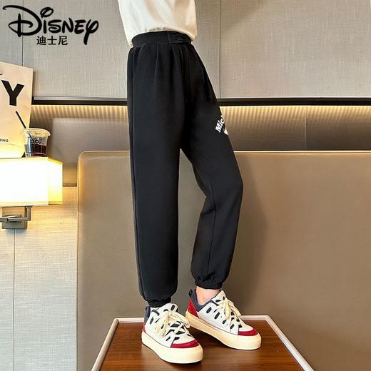 迪士尼女童裤子春秋外穿2025新款儿童运动裤春季休闲卫裤大童长裤 商品图5