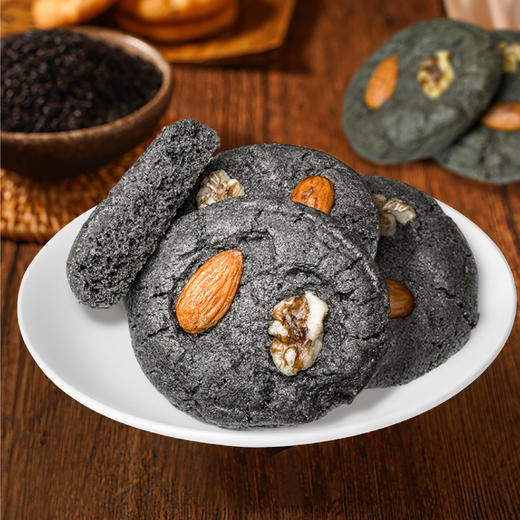 汪玉霞老字号五黑坚果酥传统手做中式下午茶点心办公室健康小零食 商品图3