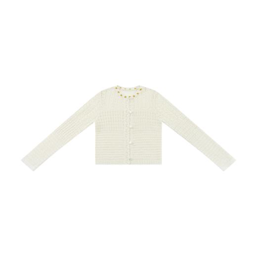 COCO ZONE 刘一一【黑标系列】 异域度假风圆领针织开衫CD1A0247 商品图1