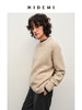 HIDEMI 羊驼毛牦牛绒粗针厚款圆领廓形极简宽松毛衣 商品缩略图2