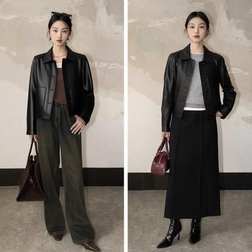 西班牙绵羊皮皮衣 ，进口绵羊皮，上身气场爆棚，上身0压力，舒适不紧绷【G】 商品图2