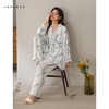 可人儿春秋季带胸垫泡泡绵女士长袖长裤睡衣可外出小众家居服套装 商品缩略图2