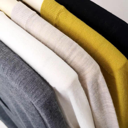 德国扬子纱100%美丽诺羊毛针织圆领开衫精纺60支外套秋冬薄款女25年新款！ 商品图1